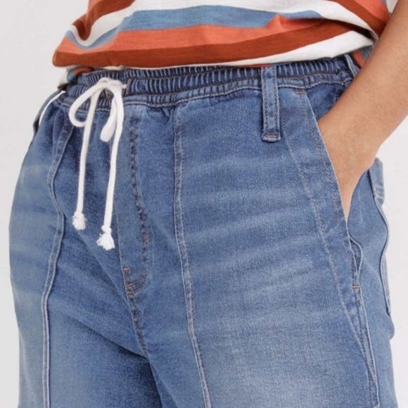 Women's Madewell Relaxed Pull On Drawstring‎ Jeans Jogger Style Pants Sz XS - Picture 5 of 13